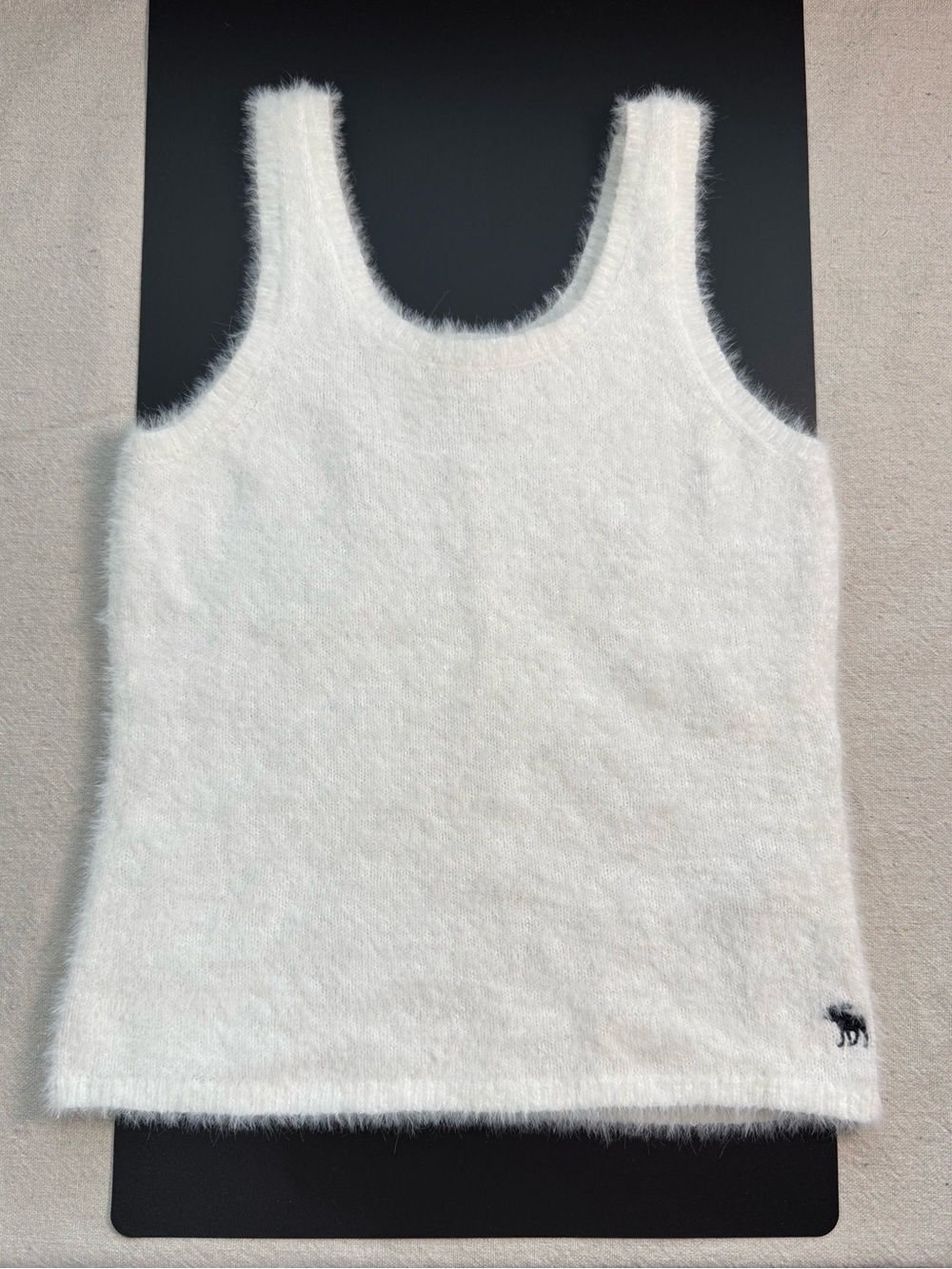 Abercrombie Kids Fuzzy White Tank Top
